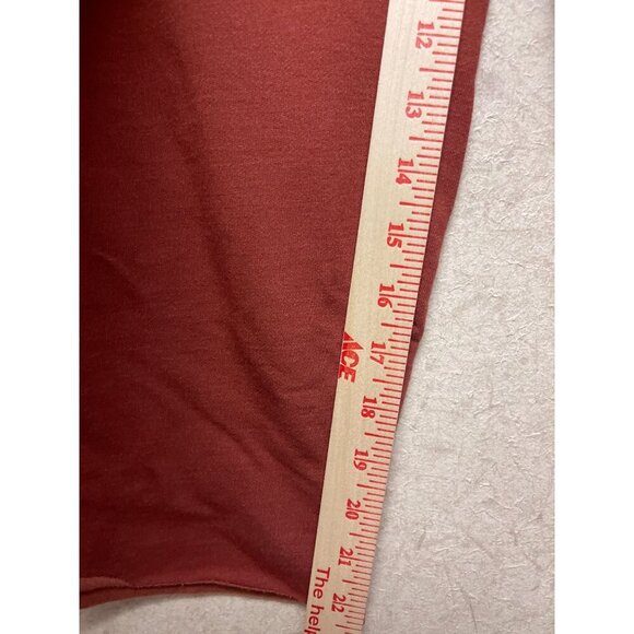 Nike Yoga Luxe Women's Pants Fleece Cropped Rust Brown Large NEW DA0776-670 - Picture 8 of 11